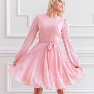 Rachel Parcel Pink Twirl Dress Small